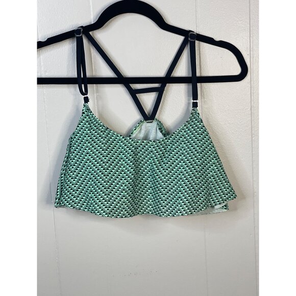 Arizona Jean Co. Green & Black Chevron Bikini Top & Bottom Set - Picture 5 of 7